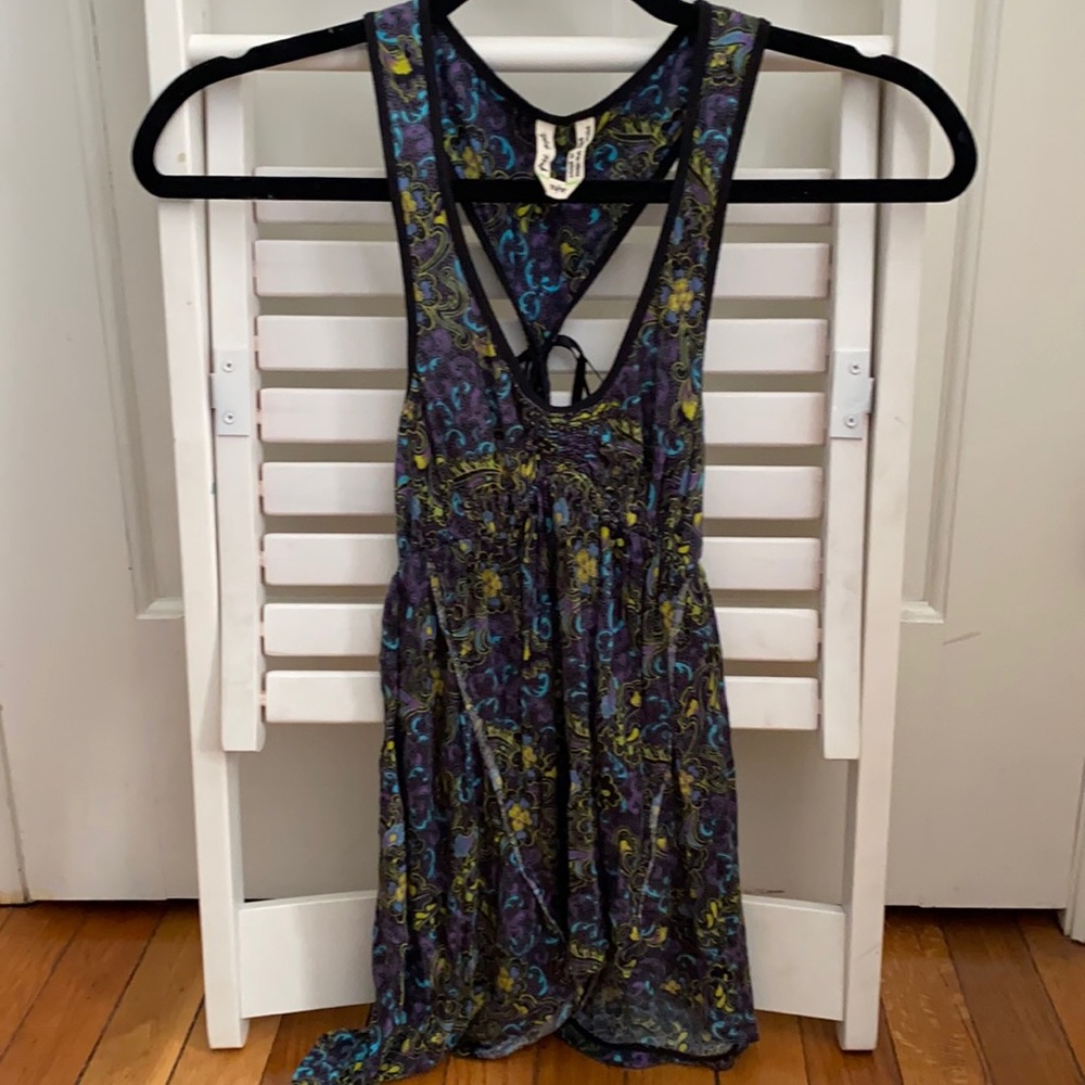 Multicolor Free People patterned XS tank top